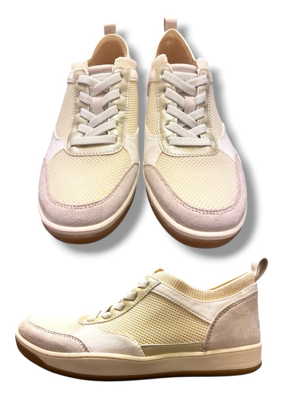 🤍✨ ✨ BZees Dynamic Tan Knit Sneakers Size 6 Lightweight Washable Comfort Shoes